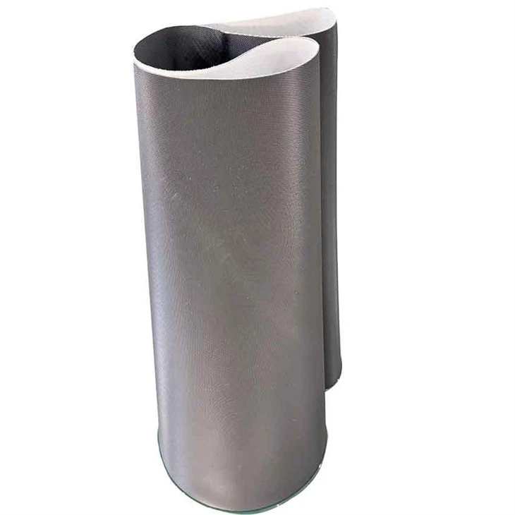 Black Pvc Rough Top Diamond Patter Curving Conveyor Belt